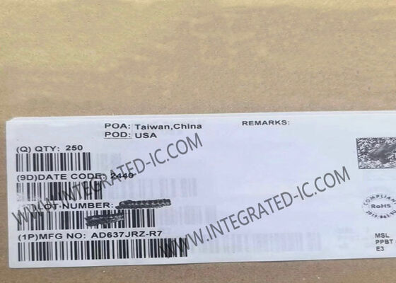 AD637JRZ Chip di circuito integrato 2.2mA High Precision Wideband RMS-To-DC Converter SOIC16
