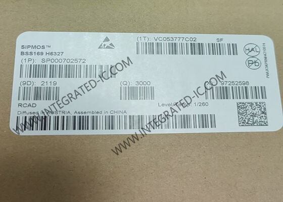 Chip a circuito integrato BSS169 Transistor MOSFET a canale N a modo di svuotamento 100V 170mA PG-SOT23-3