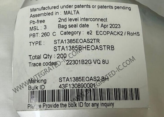 STA1385EOAS2TR Microcontrollore MCU Telemaco3P Telematica automobilistica e microprocessore di connettività