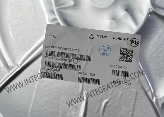 Sensore di corrente in CI a effetto Hall lineare MCS1803GS-20-Z con precisione di ±2,5%, rilevamento di corrente di 20 A e frequenza di 100 kHz