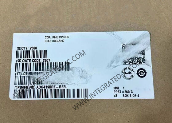 ADG419BRZ CMOS SPDT Switch IC con resistenza in stato 35 Ohm corrente a bassa perdita 250pA e tempo di transizione veloce 160ns