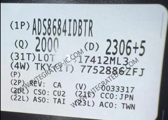 ADS8684IDBTR 16-Bit 500kSPS SAR Converter analogico-digitale chip di circuito integrato TSSOP-38
