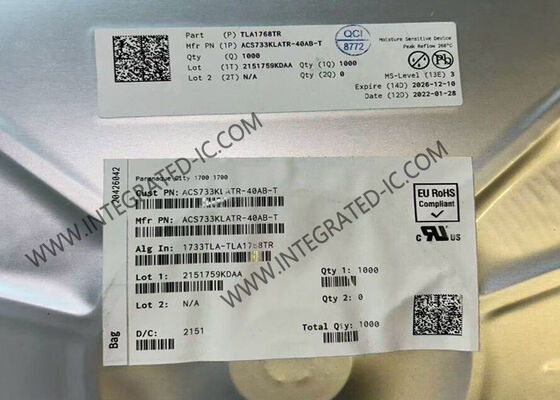 ACS733KLATR-40AB-T 1MHz Larghezza di banda 40A Sensore di corrente Galvanically Isolated Hall Effect Sensor IC SOIC-16