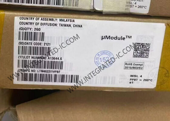 LTM4622IY chip di circuito integrato doppio 2.5A uscita ultrasottile 1.82mm pacchetto DC/DC μModule regolatore con ampio raggio di ingresso da 3.6V a 20V