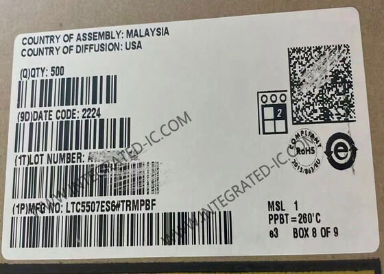 LTC5507ES6 RF Power Detector Integrated Circuit Chip con frequenza da 100 kHz a 1 GHz e bassa corrente di funzionamento di 550 μA