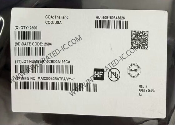 Convertitori di circuito integrato MAX20040BATPA/VY 12V con architettura H-bridge