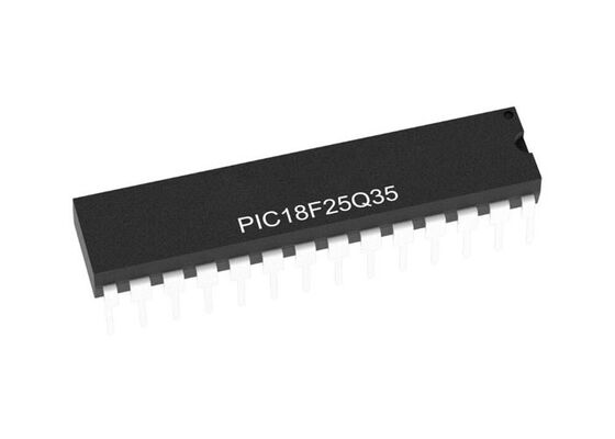 Microcontrollore PIC18F25Q35-I/SP MCU a basso consumo energetico a 8 bit 64MHz da 1.8V a 5.5V MCU per nodi edge IoT