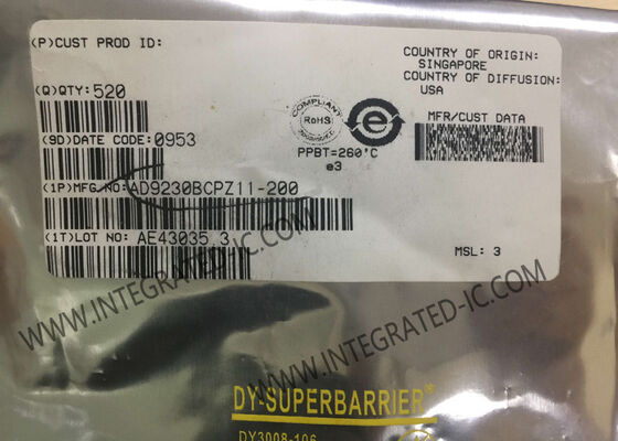 AD9230BCPZ11-200 11-Bit 200MSPS 1.8V Converter analogico-digitale chip di circuito integrato di campionamento monolitico ADC