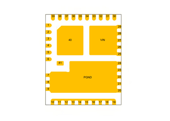 5.5V 60A Buck Converter sincrono IC 1.25MHz CSD95481RWJ a corrente forte