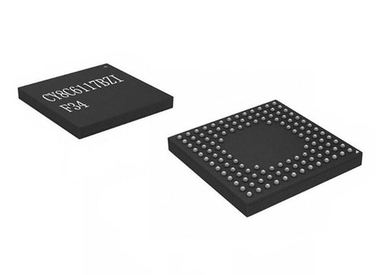 Microcontroller IC 50MHz dell'ARM Cortex M4 del chip CY8C6117BZI-F34 del circuito integrato