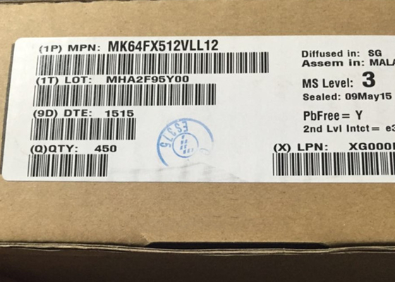 Microcontroller del BRACCIO Cortex-M4 del chip MK64FX512VLL12 120MHz del circuito integrato 32BIT