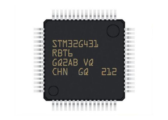 MCU ARM Cortex-M4F STM32G431RBT6 con velocità di 170 MHz, memoria Flash da 128 KB e single-core a 32 bit in package LQFP64