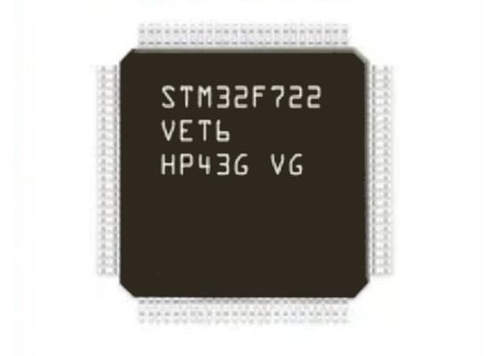 32BIT singolo rendimento elevato di IC LQFP100 dei microcontroller del centro STM32F722VET6 512KB