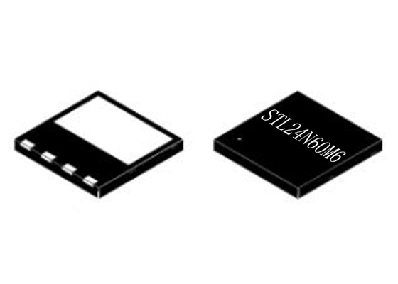 Transistor 600V 8PowerVDFN del MOSFET di potere del chip STL24N60M6 del circuito integrato