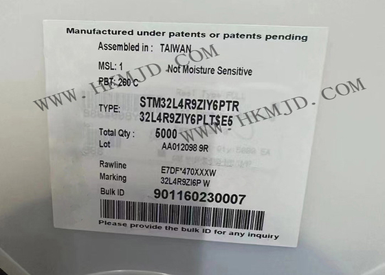 Microcontroller IC del chip STM32L4R9ZIY6 PTR Single-Core 120MHz 2MB del circuito integrato