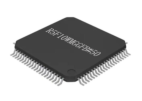 FLASH del chip LQFP80 128KB del microcontroller del chip R5F10WMGGFB#50 16Bit di 24MHz IC
