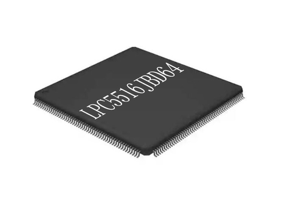 Singolo microcontroller IC 150MHz del chip 64HTQFP del circuito integrato del centro LPC5516JBD64