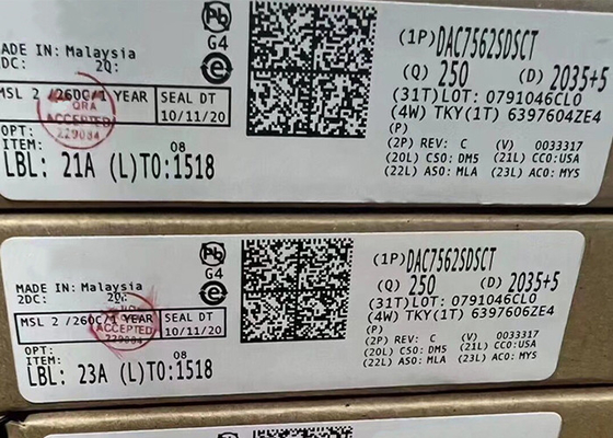 Convertitori digitale-analogici del chip 10WSON del circuito integrato di potere basso DAC7562SDSCT