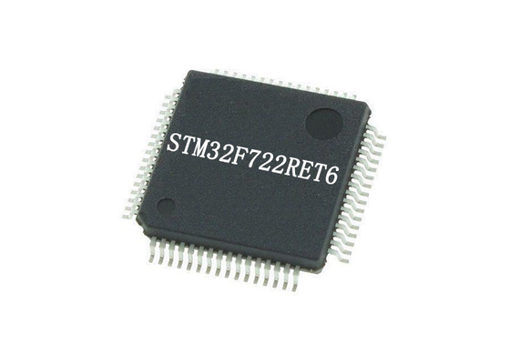 I CI scheggiano STM32F722RET6 il pacchetto di IC 64-LQFP del microcontroller del BRACCIO Cortex-M7