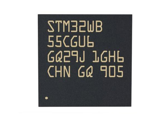 Corteccia M4 MCU del braccio del ricetrasmettitore CI 48UFQFN del microcontroller MCU STM32WB55CGU6 rf