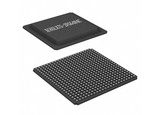Gate array programmabile 484BGA del campo del chip XC6SLX75-2FGG484C del circuito integrato