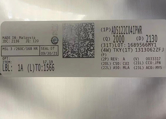 Convertitori analogico-digitale 16TSSOP di Manica del chip ADS122C04IPWR 4 del circuito integrato