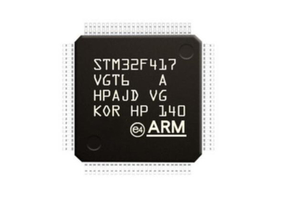 Il microcontroller MCU STM32F417VGT6 ha incastonato il chip di IC 100LQFP IC dei microcontroller