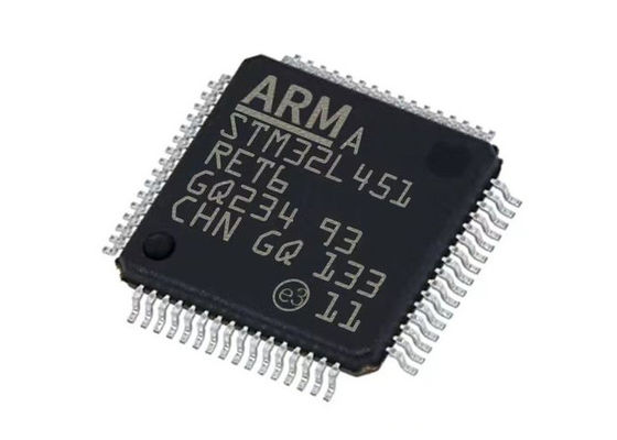 Microcontrollore STM32L451RET6TR a 32 bit con ARM Cortex-M4 Core, velocità di 80 MHz, 160 kB di RAM e ADC a 12 bit