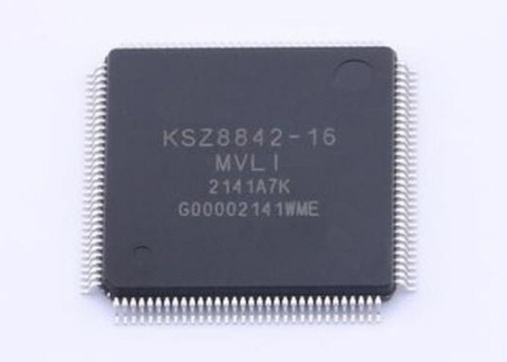 Chip di circuito integrato KSZ8842-16MVLI Two Port Ethernet Switch IC LQFP128