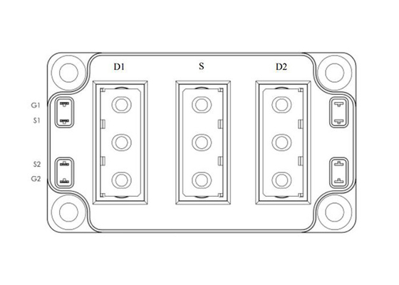 Modulo di potere automobilistico del MOSFET dei moduli MSCSM70DUM017AG 2N-Channel di IGBT sic 700V