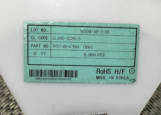 Circuito integrato Chip Flat Flexible Connector Assemblies di trattamento e di TF31-4S-0.5Shipping