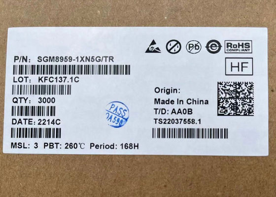 singolo SGM8959-1XN5G amplificatore operazionale a basso rumore della Zero-deriva di alta precisione di 1.8V