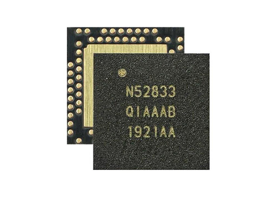 Energia bassa Multiprotocol di BT 5,3 SOC IC NRF52833-QIAA-B-R7 2.4GHz BT