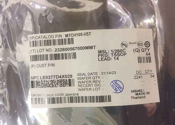 Chip di circuito integrato MTCH105-I/ST pulsanti a tocco capacitivi 14-TSSOP