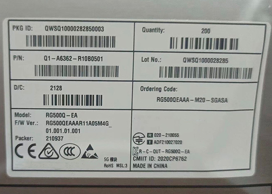 RG500Q Sub-6 GHz LGA 5G Modulo, Modulo Trasmettitore 6GHz Antenna