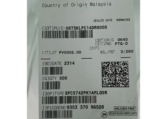 SPC5742PK1AMLQ9R Microcontrollori integrati a 200 MHz a doppio nucleo a 32 bit IC 144-LQFP