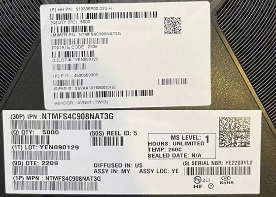 Chip di circuito integrato NTMFS4C908NAT3G Transistor MOSFET a potenza N-Channel singolo