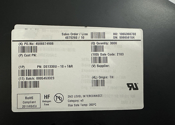Chip di circuito integrato DS1338U-18 orologi seriali in tempo reale a bassa potenza MSOP-8