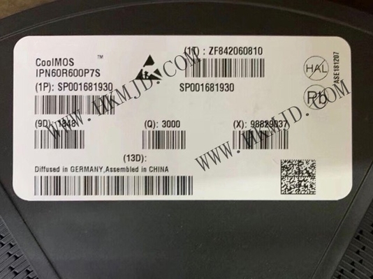 Chip di circuito integrato IPN60R600PFD7S N-Channel 6A MOSFET Transistor TO-261-4