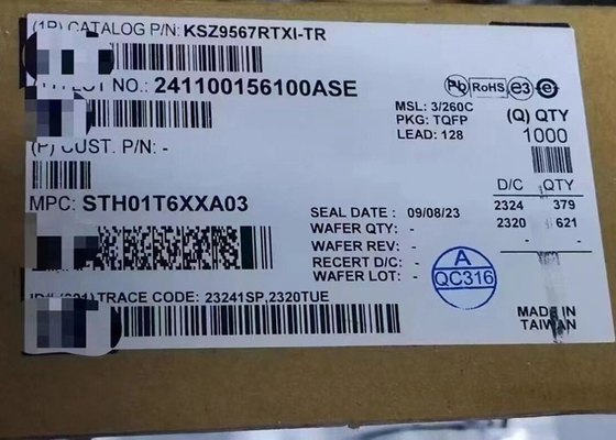 IC Ethernet KSZ9567RTXI Switch Gigabit Ethernet a 7 porte altamente integrato TQFP-128