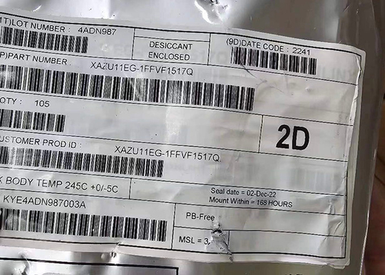 Pacchetto IC FPGA SoC quad-core integrato XAZU11EG-1FFVF1517Q 1517-BBGA