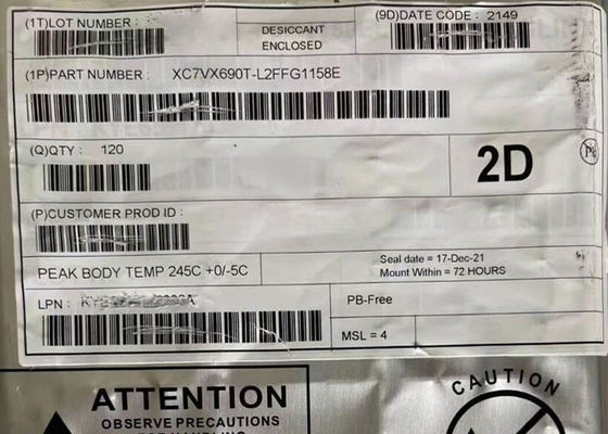 Array di gate programmabile in campo XC7VX690T-L2FFG1158E 640MHz FPGA Programmabile IC logica