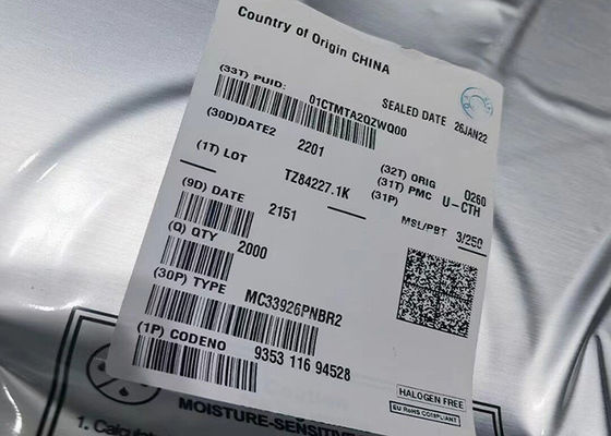 Chip di circuito integrato MC33926PNBR2 5A H-Bridge Brushed DC Motor Driver 32-PQFN