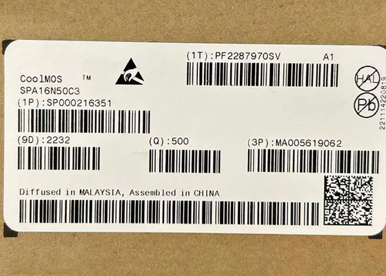 Chip di circuito integrato SPA16N50C3 560V MOSFET di potenza N-Channel Transistor TO-220-3