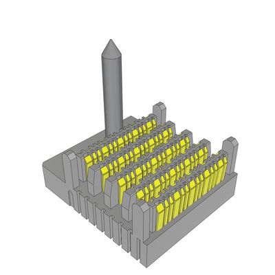 Connettori EBTM-4-10-2.0-S-VT-1-R 80POS Alto velocità Backplane intestazione ad angolo retto