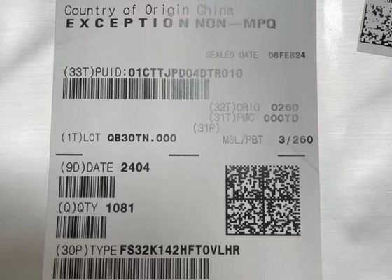 Microcontrollore MCU FS32K142HFT0VLHR S32K1 Microcontrollori per uso generale per l'automotive
