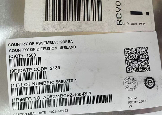 AD5274BCPZ-100 Chip di circuito integrato Interfaccia I2C E Memoria 50-TP Reostato digitale