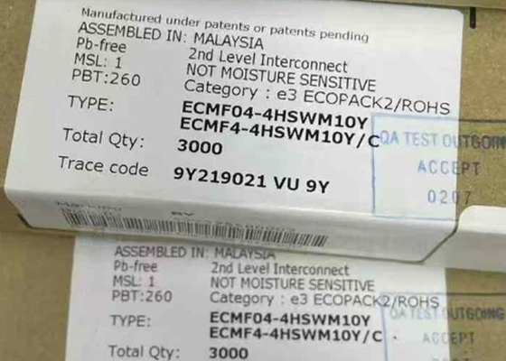 ECMF04-4HSWM10 chip di circuito integrato 100mA filtri di modalità comune QFN-10 strangolazioni di modalità comune
