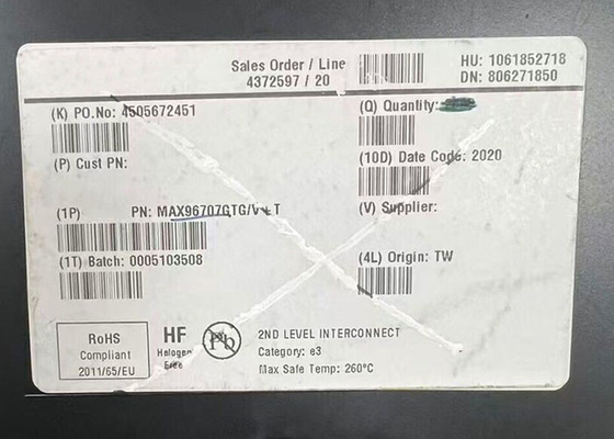 MAX96707GTG chip di circuito integrato GMSL serializzatore a 14 bit con azionamento del cavo coassiale/STP