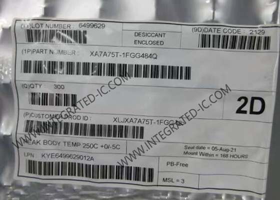 Logica IC XA7A75T-1FGG484Q 75520 LE FPGA - gate array programmabile di Artix-7 XA del campo
